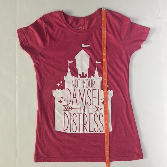 Women’s Not Your Damsel In Distress Funny Disney Princess T Shirt - Picture 5 of 6